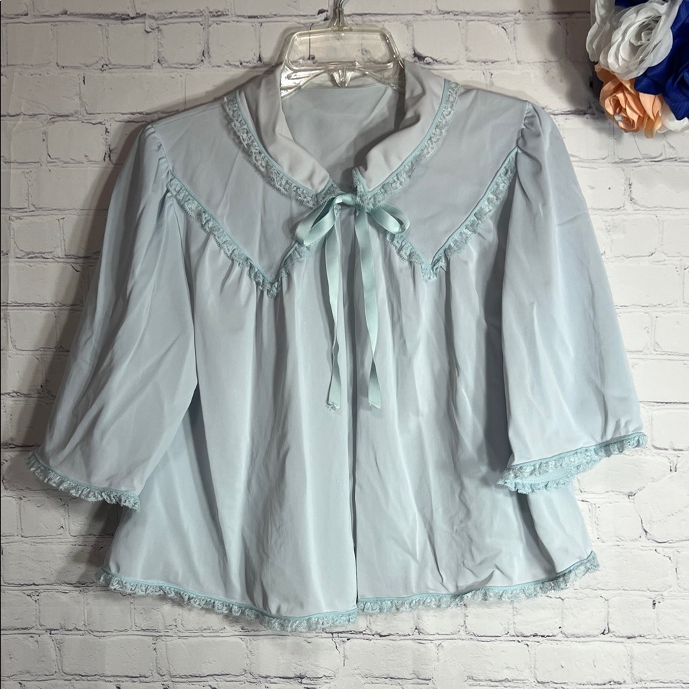 VTG Shadowline Lingerie pj jacket/ top